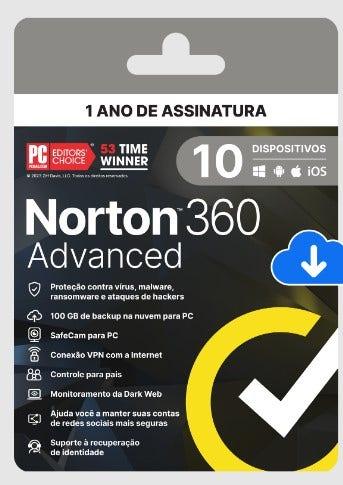 360 Advanced Norton 10 Dispositivos 12 meses ESD - 21447601