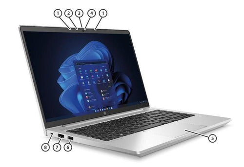Notebook HP ProBook 445 G9 Ryzen 5-5625U 8GB 256 GB SSD W11P - 88H91AT#AK4