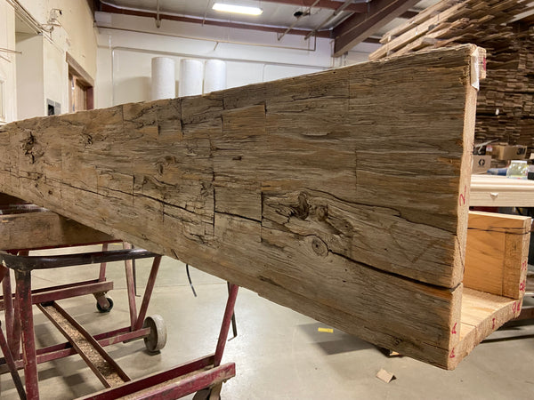 Reclaimed Barn Wood Hand Hewn Box Beam for Ceilings