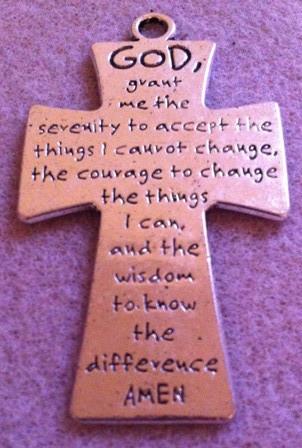 serenity prayer cross shape