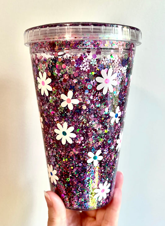 Disco Ball Snow Globe Plastic Tumbler (Holographic) (Suspended Flow) – 3  Bees Bakeshop & Supply