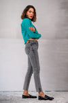 Sea Green Cotton Western Top