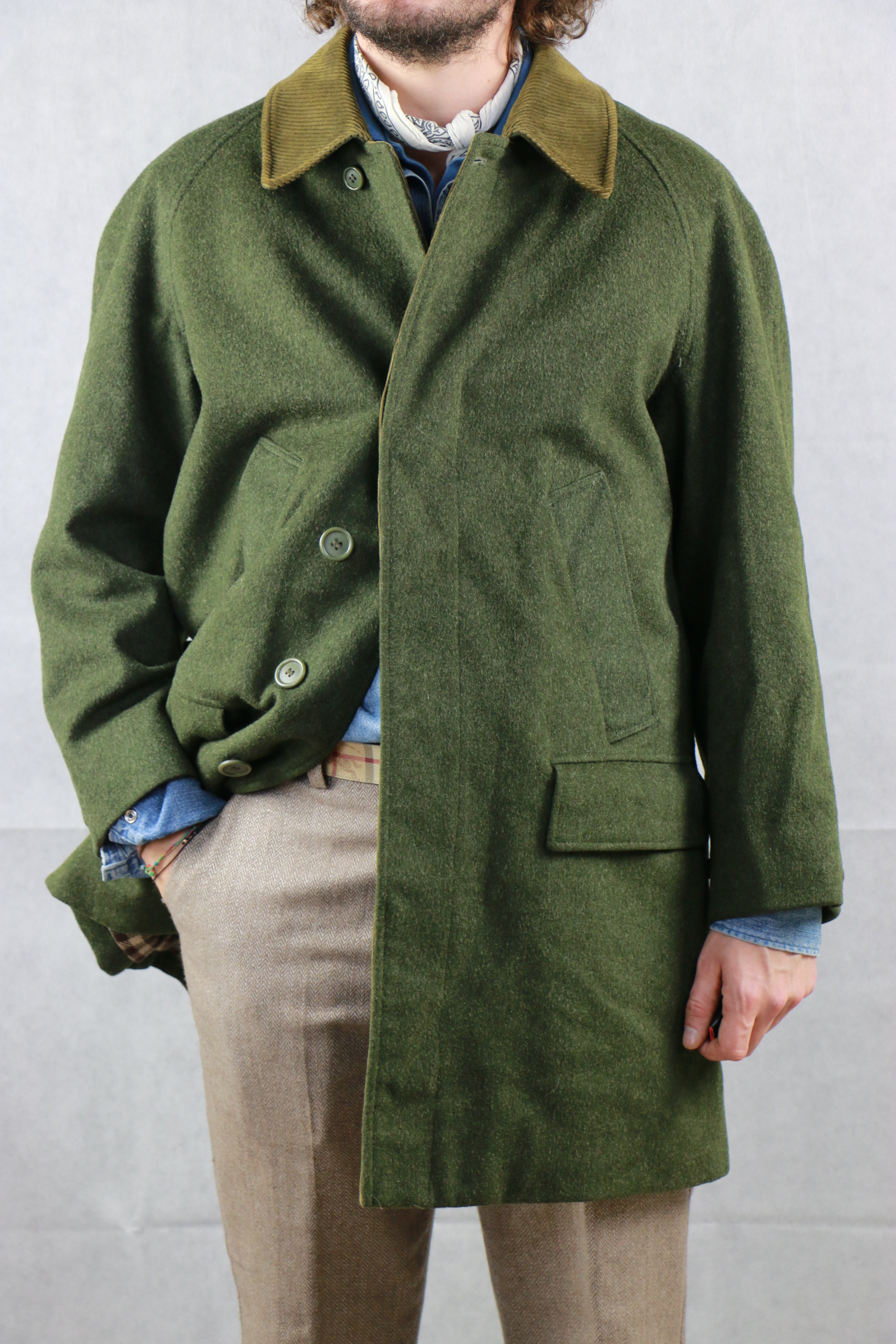 おすすめ】 80's burberry's Loden coat tbg.qa