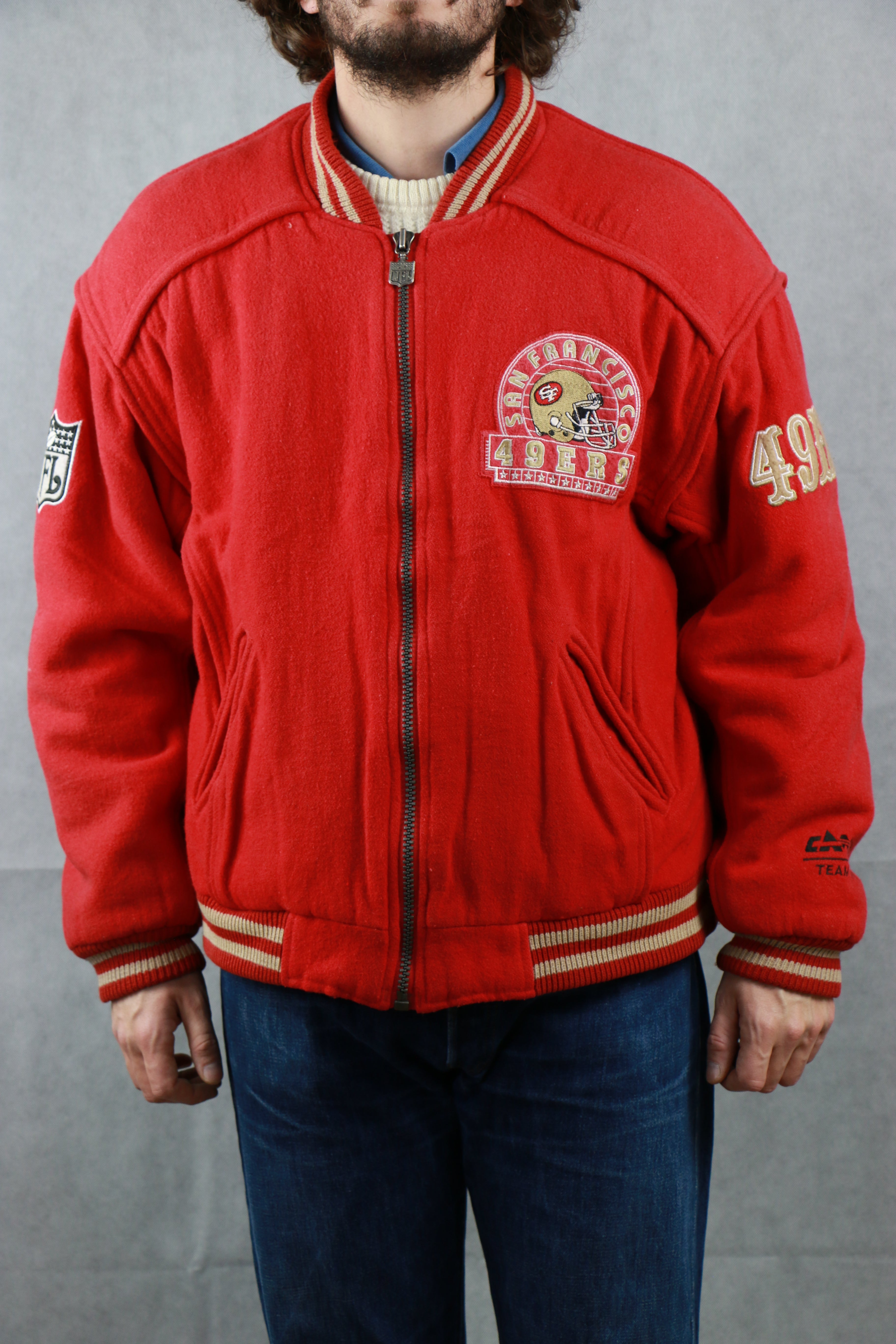 Vintage 90s Wool 49ers CAMPRI Varsity Jacket NFL Vintage