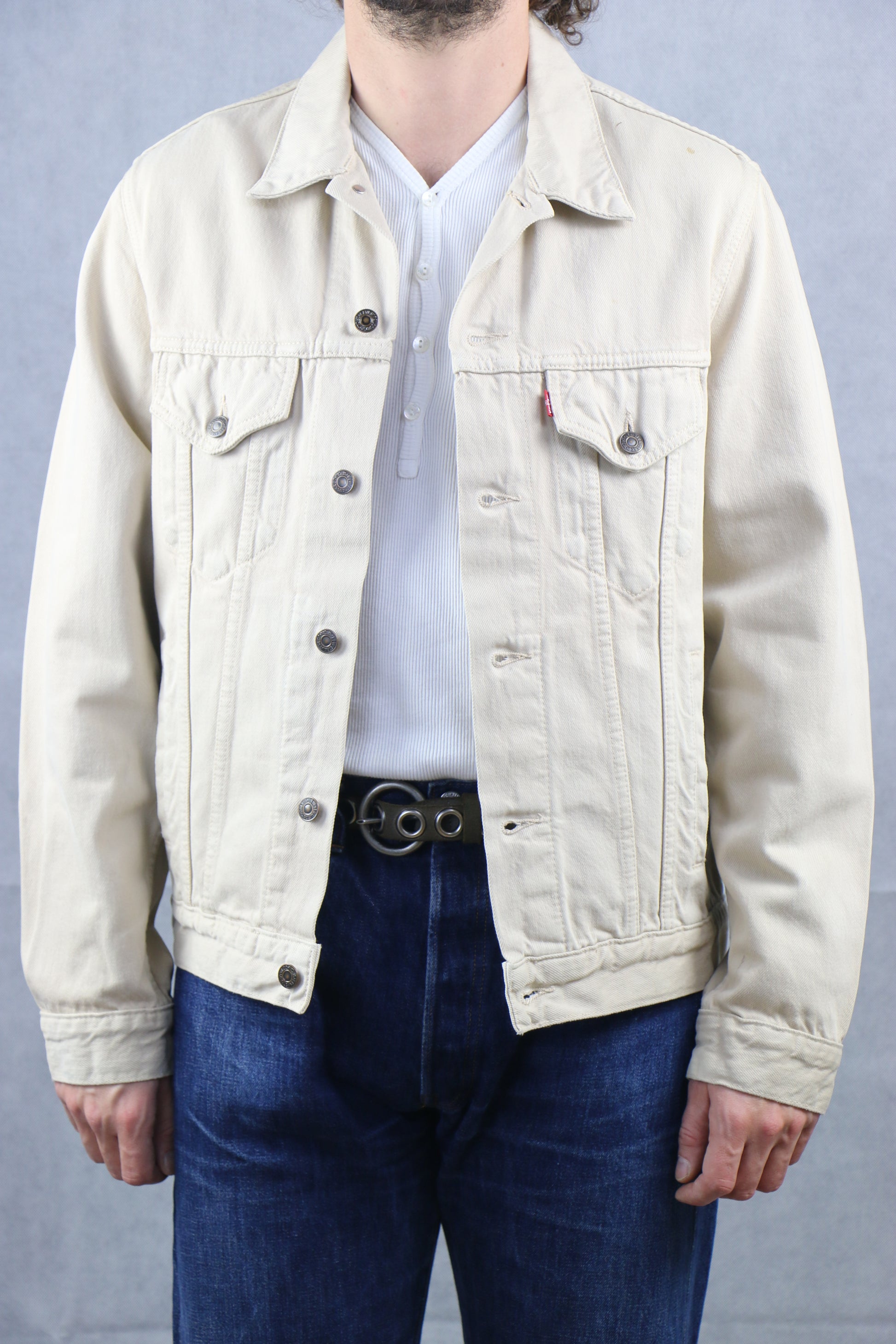 Levi's Denim Jacket '70503 02' in Beige ~ Vintage Store 