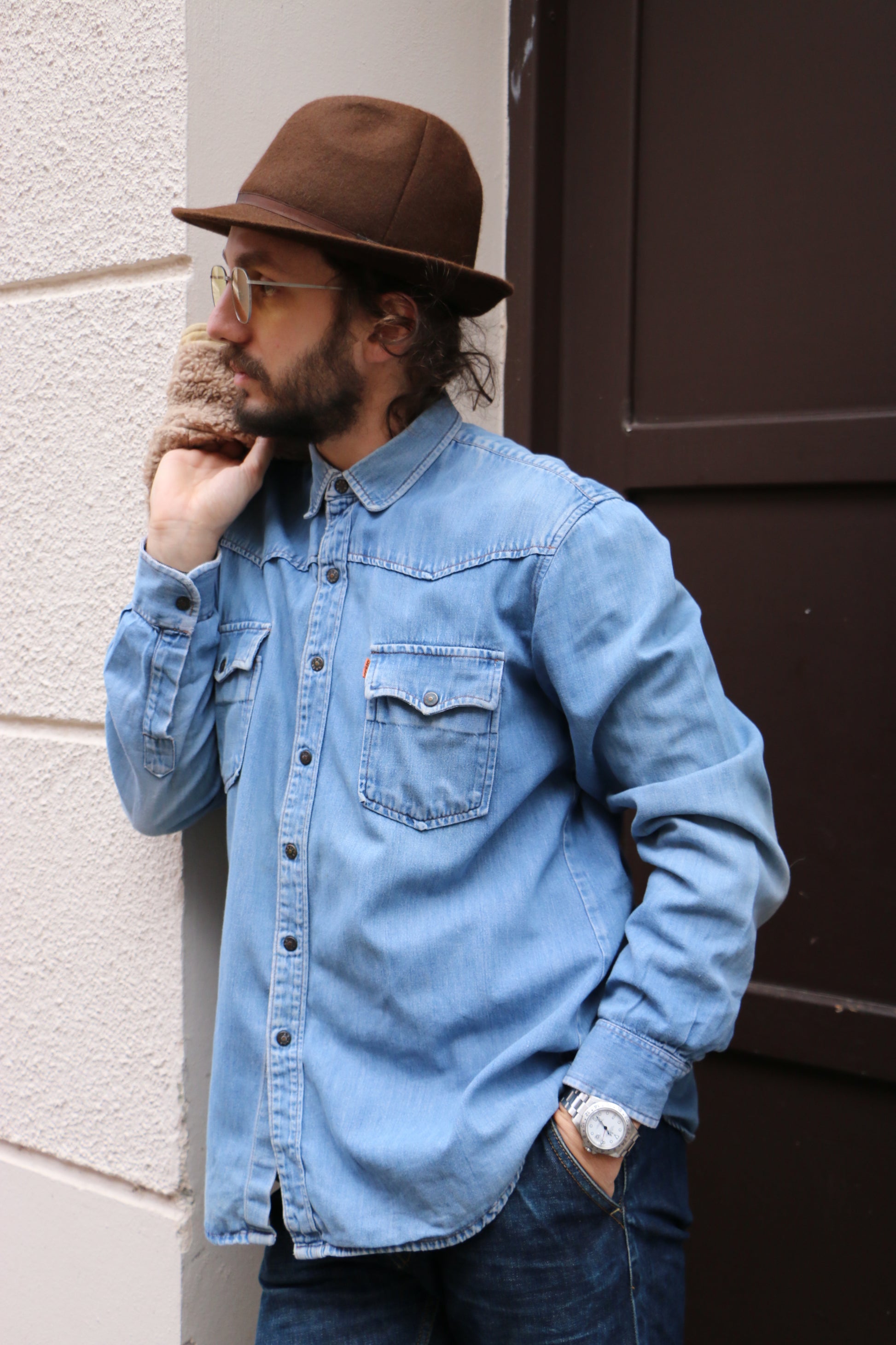 Levi's 'Orange Tab' Denim Shirt ~ Vintage Store 