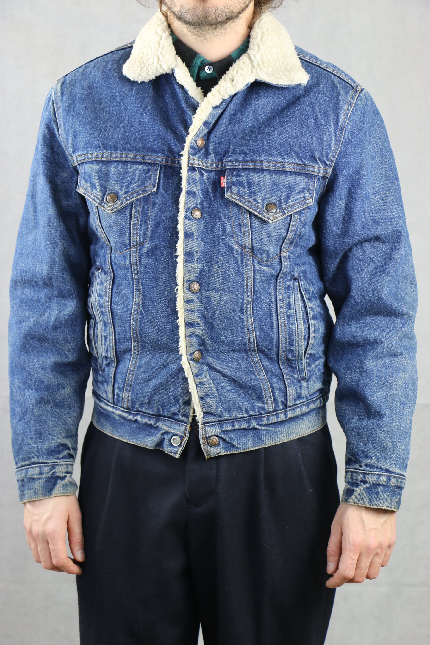 Levi's 'Red Tag' Made in . Sherpa Denim Jacket '38R' ~ Vintage Store  