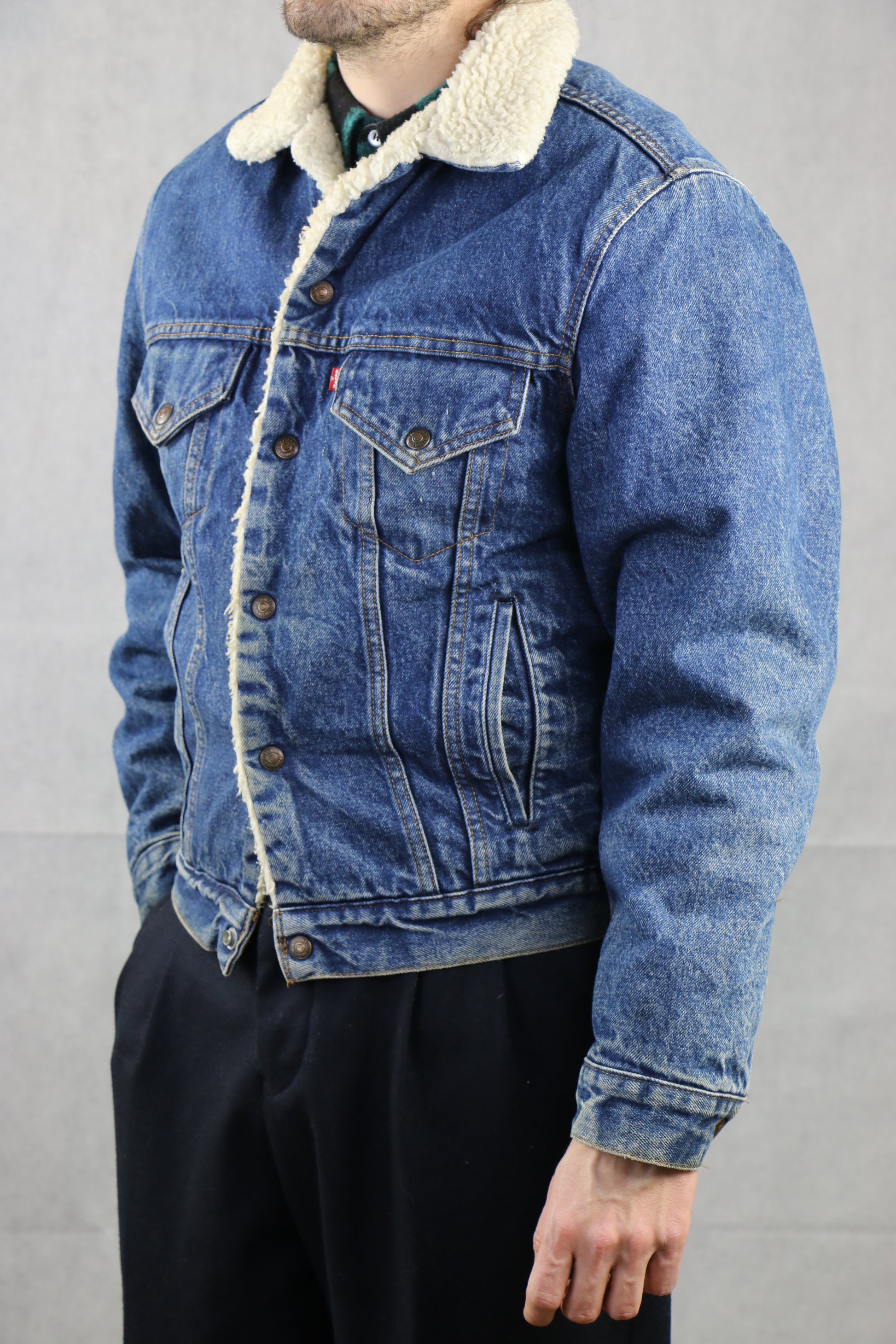 Levi's 'Red Tag' Made in . Sherpa Denim Jacket '38R' ~ Vintage Store  