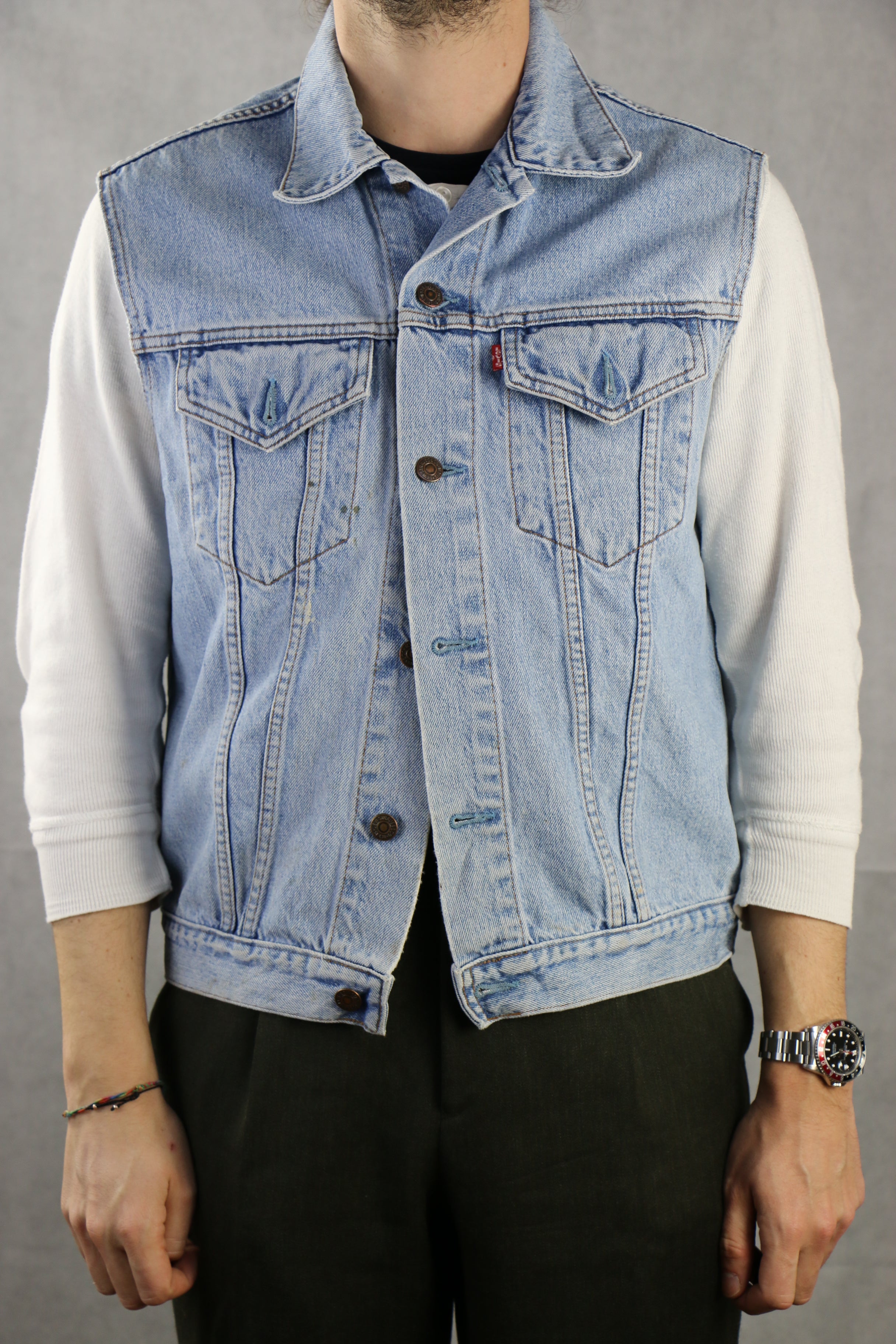 levi's red tab denim vest