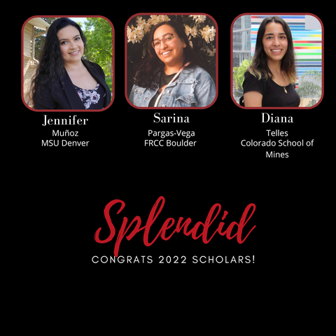 Headshots of Latina scholars recipients of Latinas First Foundation scholarship for 2022