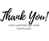 Thank you for supporting out scholars