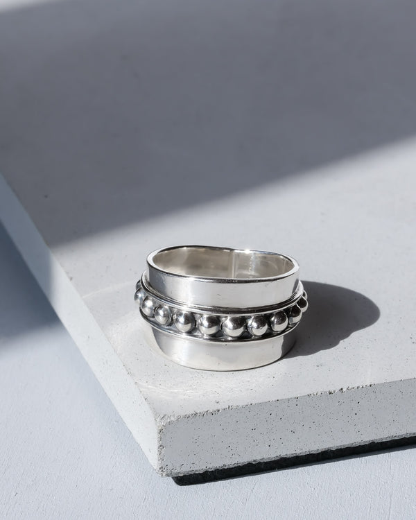 メキシカン シルバー リング 17号 / Taxco Ring Size 17 / Mexico – chili