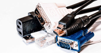 druhy kabelů a konektorů
