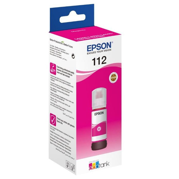 Epson 112 EcoTank Pigment Magenta ink bottle purpurová