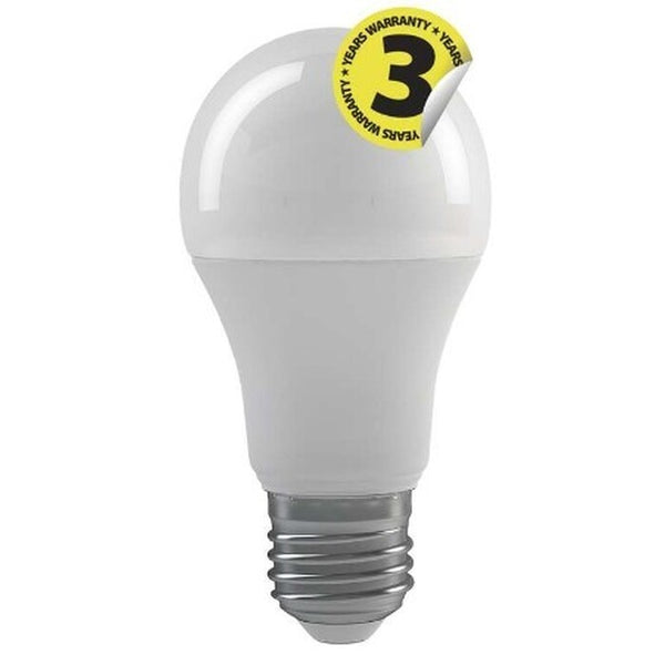 LED žárovka Emos ZQ5150, E27, 10,5W, kulatá, čirá, teplá bílá