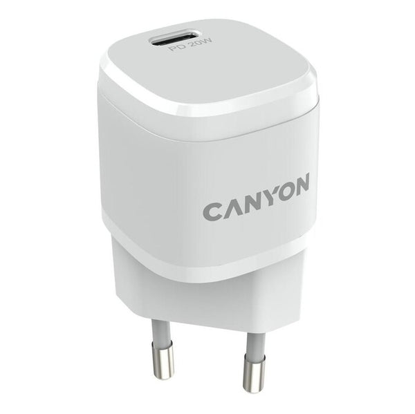 Nabíječka Canyon H20-05, USB-C, 20W, bílá