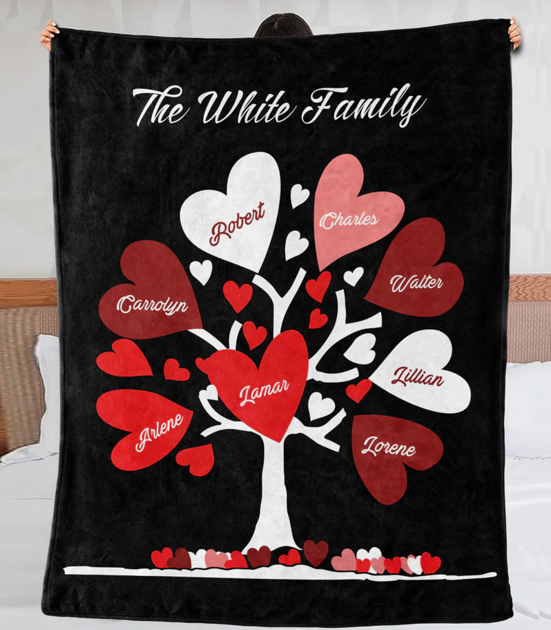 Family Blanket Custom Name