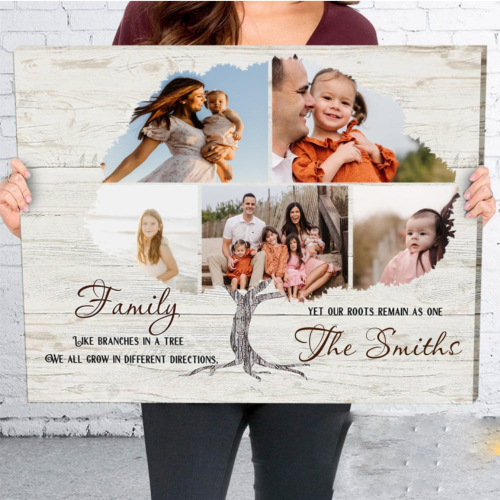 Family Photo Collage Wall Art