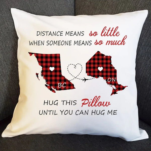 long distance relationship pillow