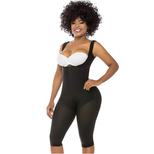 Mid Back Knee Length Powernet Bodysuit – Shaperskin