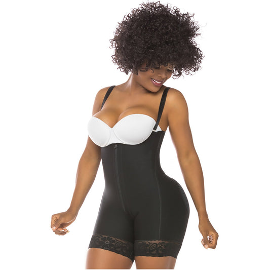 Fajas Salome 0214, Mid Thigh Strapless Body Shaper for Dresses