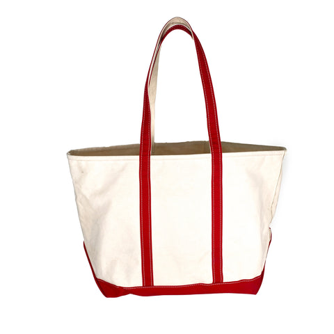 90's LLBean Tote Bag (Natural x Red) – Lakewood Clothing