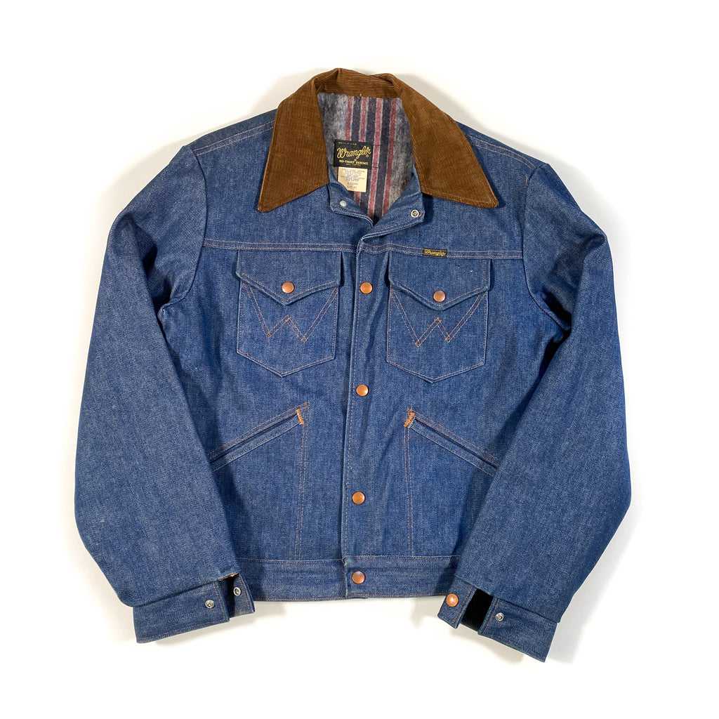Vintage 70's Wrangler No Wash Blanket Lined Denim Jacket – CobbleStore  Vintage