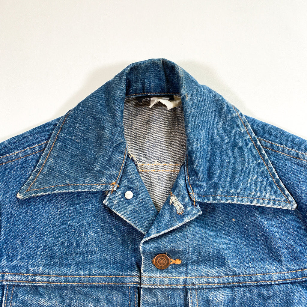 Vintage 80's Roebucks Western Wear Sears Blue Denim Jean Jacket