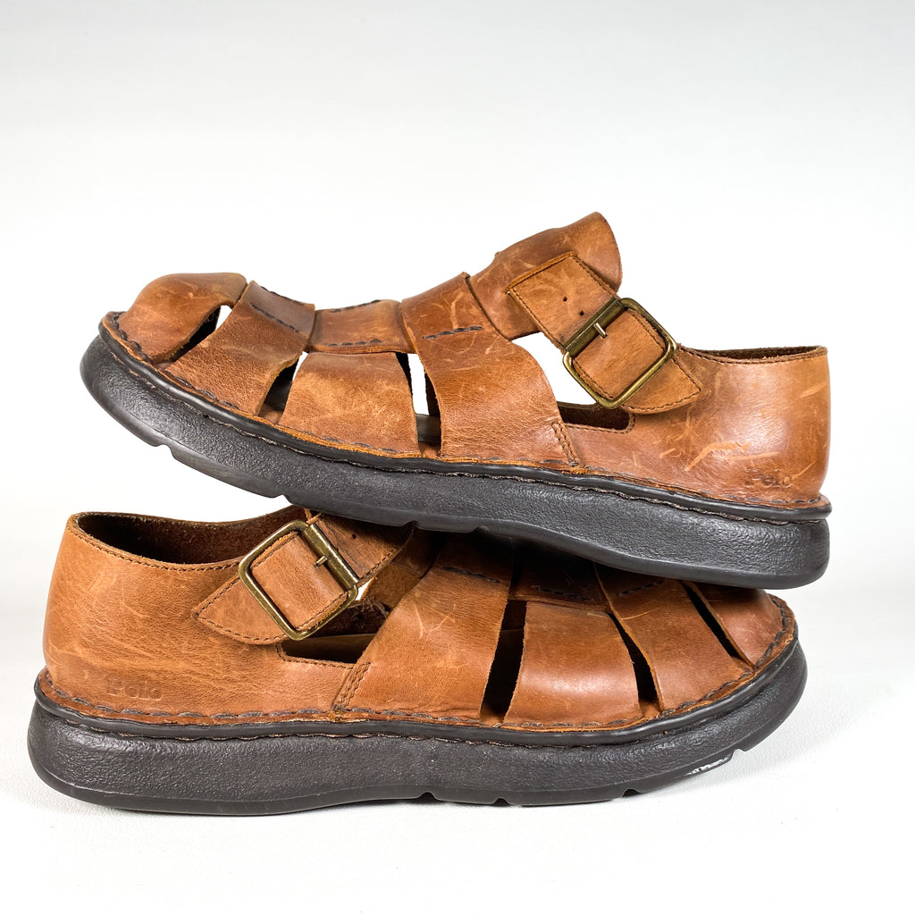 Vintage 90's Polo Ralph Lauren Size 10 Leather Sandal Shoes – CobbleStore  Vintage
