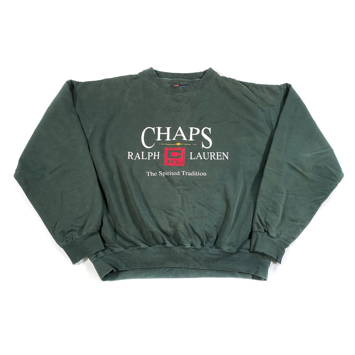 Vintage 90's Chaps Ralph Lauren Green Size L Crewneck Sweatshirt –  CobbleStore Vintage