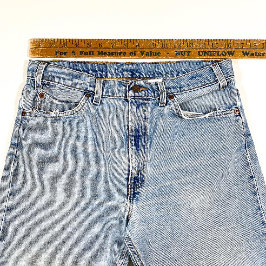 Vintage 90's Levis 505 Irregular Orange Tab Denim Jeans – CobbleStore  Vintage