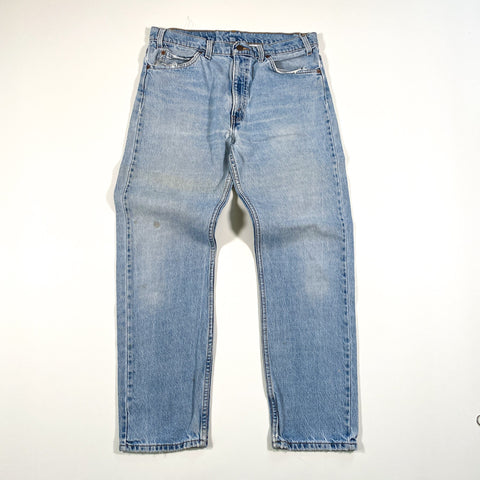 Vintage 90's Levis 505 Irregular Orange Tab Denim Jeans – CobbleStore  Vintage