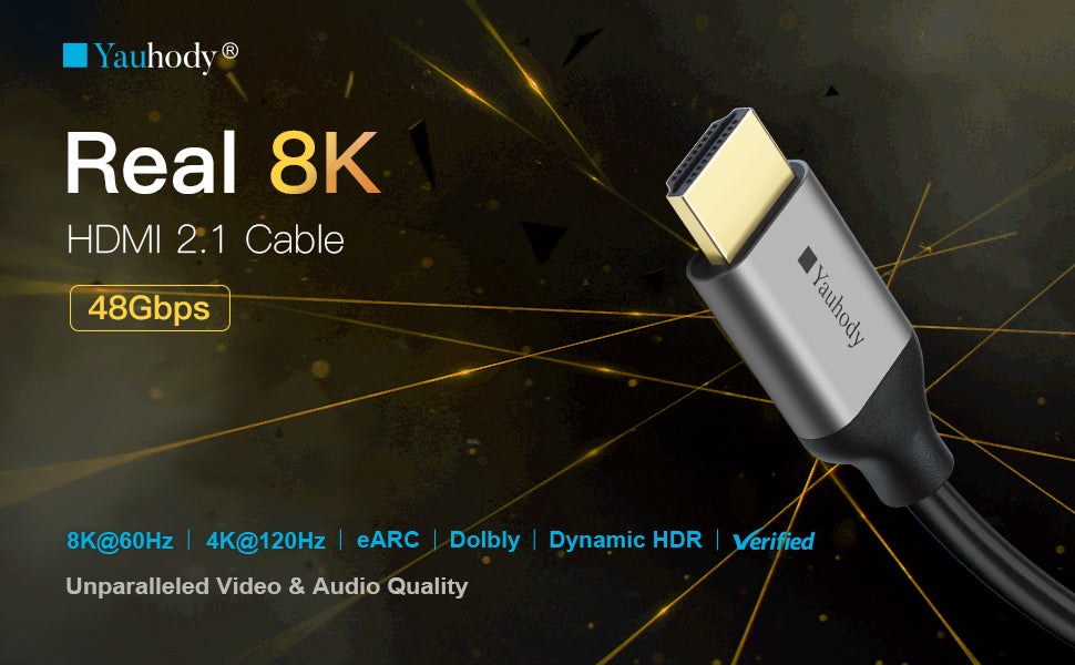 8K HDMI 2.1 Cable - 2 Pack Compatible with TV – yauhody