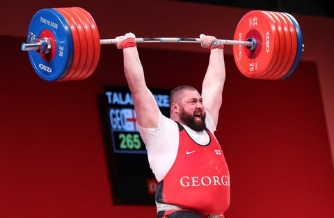 ZKC Barbells and Plates are used for Lasha Talakhadze's  265kg Clean and Jerk Olympic Records