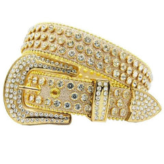 Gold Strap with Diamond White Studded