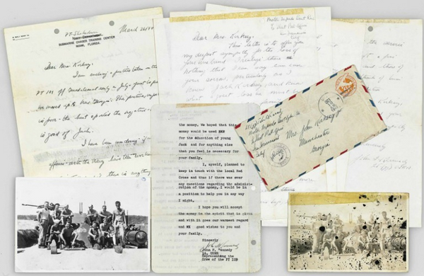 JFK letters to WWII navy widow
