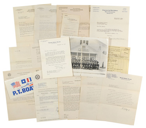 JFK letters to WWII crew member