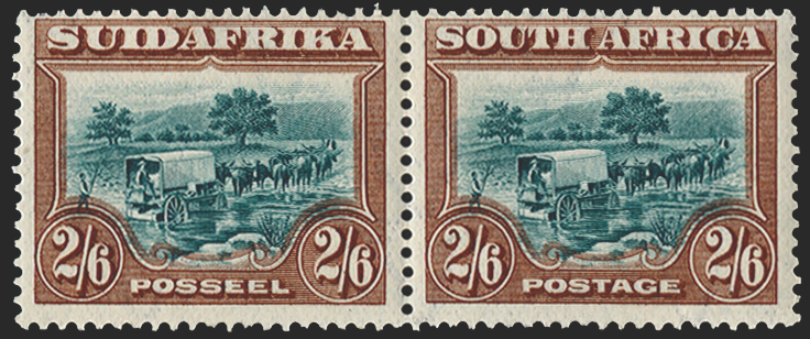 SOUTH AFRICA 1927-30 2s6d green and brown, SG37