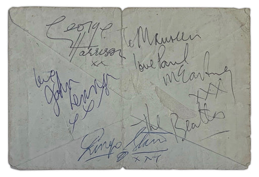 Complete set of 1964 Rolling Stones autographs, including Brian Jones