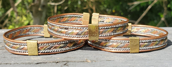 Wrap Design Unisex Brass Bracelet