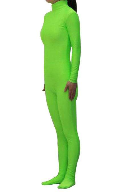 Fluorescent Green Headless Bodysuit Spandex Zentai Catsuit Costume ...