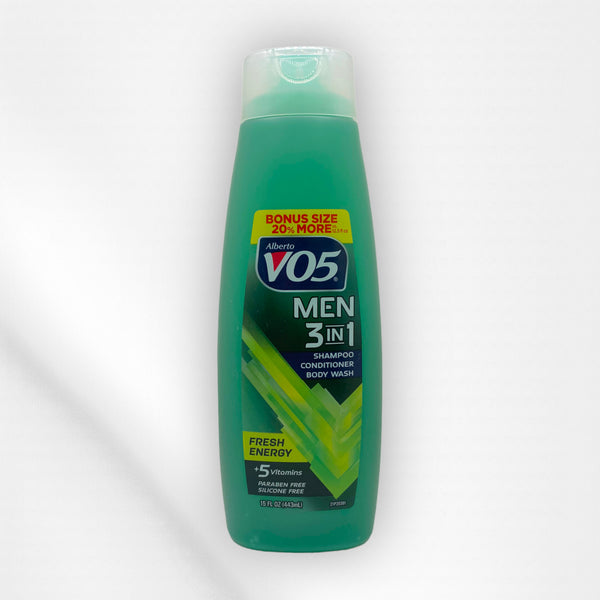 VO5 MEN 3 in 1: Shampoo, Conditioner & Body Wash 15fl.oz
