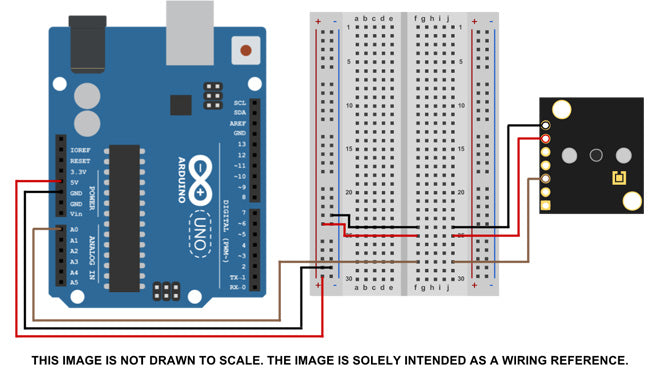 Arduino Ultrasonic Sensor - Wiring 1