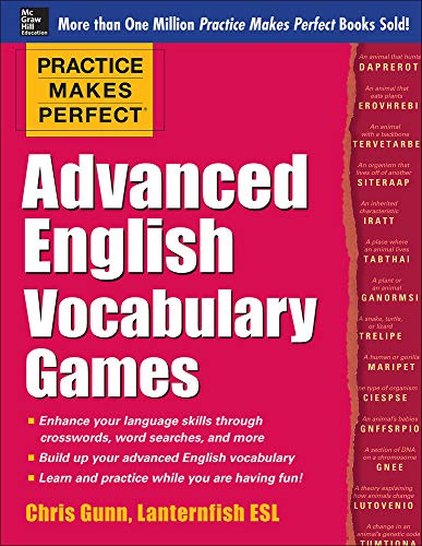 Practice Makes Perfect Advanced English Vocabulary Games Pdf