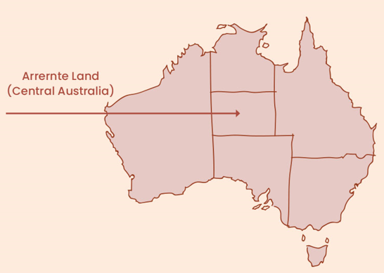 map of Australia Central Australia products