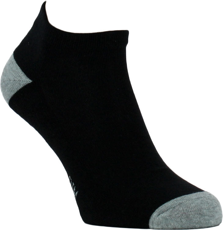 Sport | Lot de 3 paires de socquettes noires et grises en coton stretch et polyester