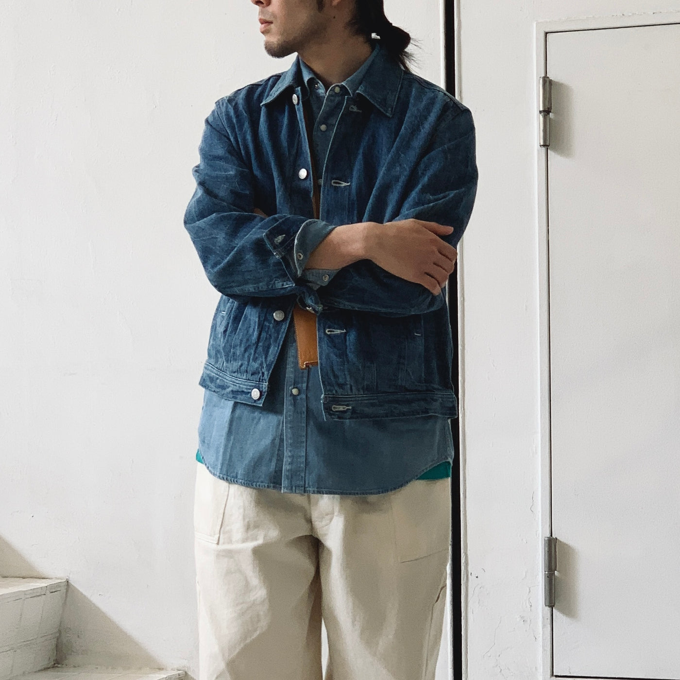 SELVEDGE FADED LIGHT DENIM BLOUSON常田大希着用