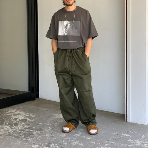 Suvin Herringbone Cargo Pants GRAY