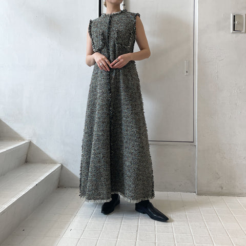 GREED】 KASURI Classic Tweed Dress – ONENESS ONLINE STORE