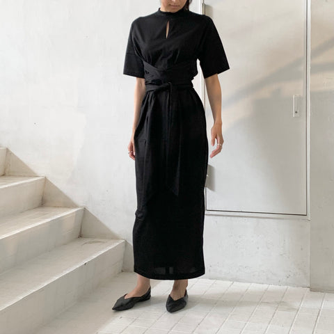 Mame Kurogouchi】 Suvin Cotton Jersey Dress MM23PF-JS703